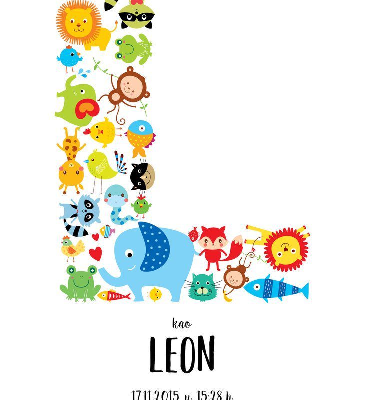 Personalised Jungle Animals Poster Animals UAE – Animals Fun - Image 2