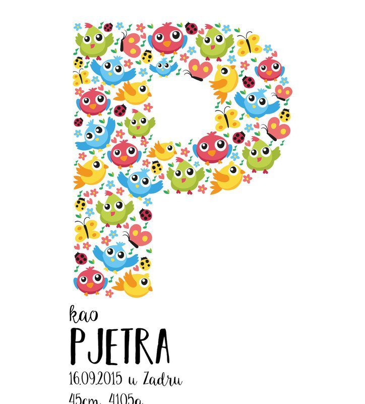 Personalised Woodland Kids Poster Birds UAE – Happy Birds - Image 2