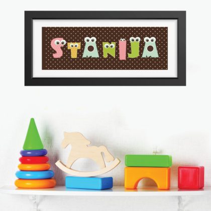 Personalised Kids Name Poster Funky UAE – Funky Name