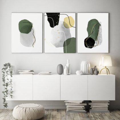 Botanical Poster Set UAE – Playful Green