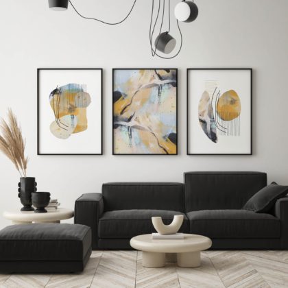 Abstract Poster Set UAE – Radiant Fusion