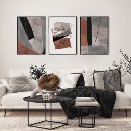 Abstract Poster Set UAE – Touch of Turbulence