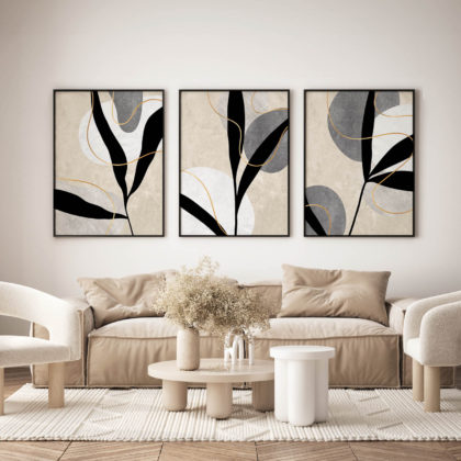 Botanical Poster Set UAE – Silhouetted Oleander