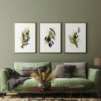 Botanical Poster Set UAE – Olive Sensation
