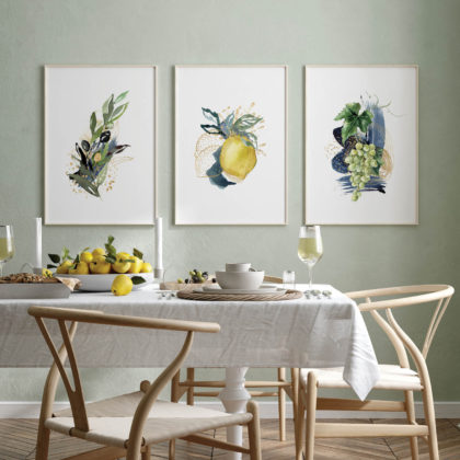 Wall Art Poster Set UAE – Mediterranean Moments