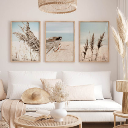 Abstract Poster Set UAE – Sanded Strand