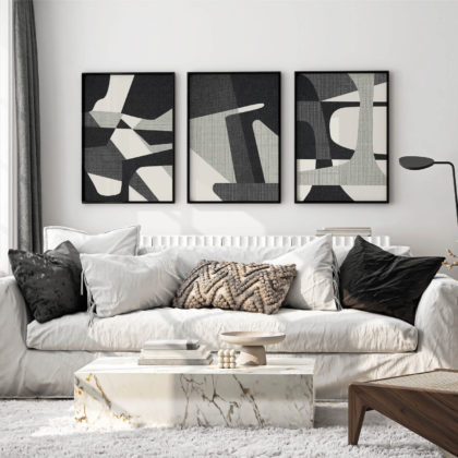 Abstract Poster Set UAE – Brutalist Dominion