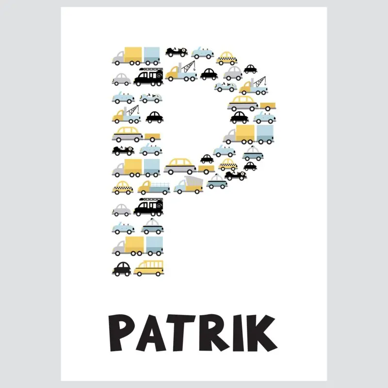 Personalised Car Kids Poster Cars UAE – Patrick’s Cars - Image 2