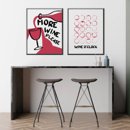 Quote Poster Set UAE – More Wine