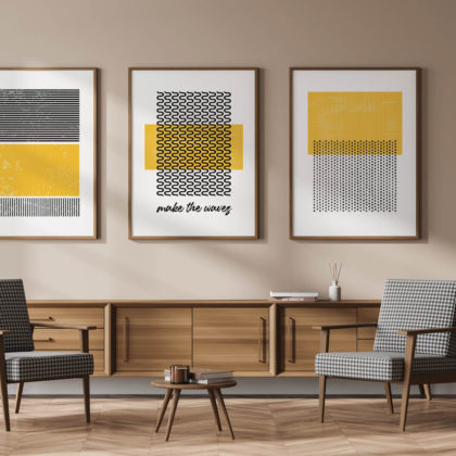 Wall Art Poster Set UAE – Make The Waves