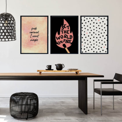 Abstract Poster Set UAE – Magic Light