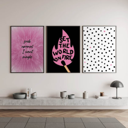 Abstract Poster Set UAE – Magic Strong