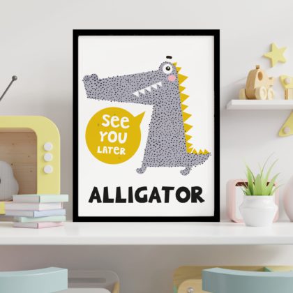 Poster for children's room | See You Later Alligator