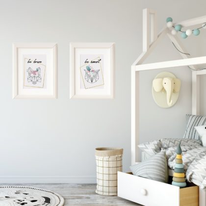 Kids Wall Poster Set | Be Brave