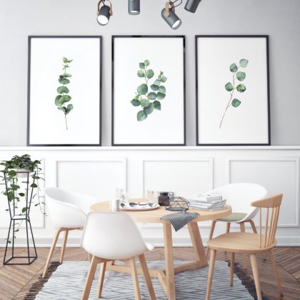 Botanical Poster Set UAE – Simple Eucalyptus