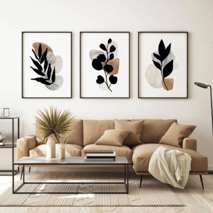 Botanical Poster Set UAE – Leaves on Stones