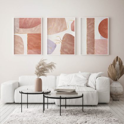 Abstract Poster Set UAE – Redish Difference