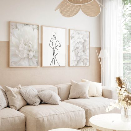 Line Art Poster Set UAE – Line Art & White