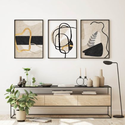 Abstract Poster Set UAE – Chaotic Harmony