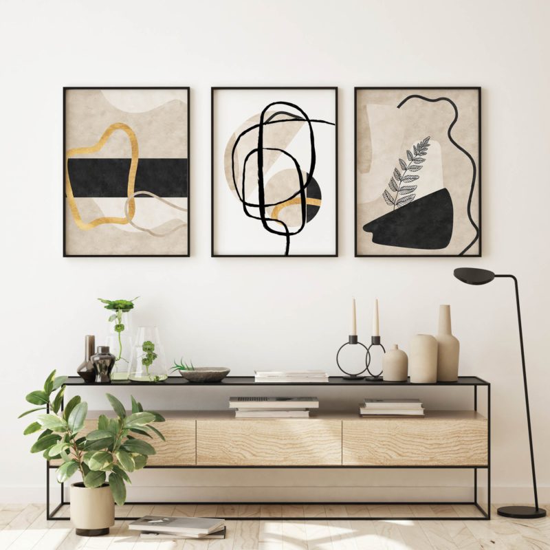 Abstract Poster Set UAE – Chaotic Harmony