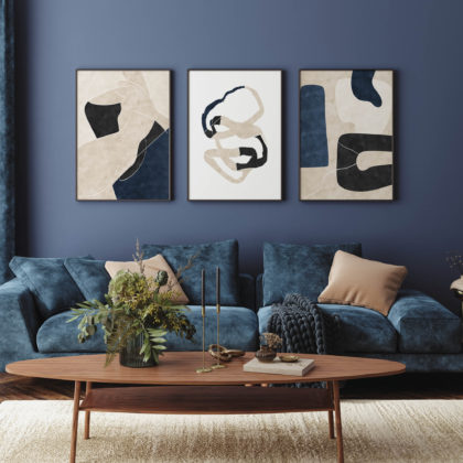 Abstract Poster Set UAE – Calming Collage