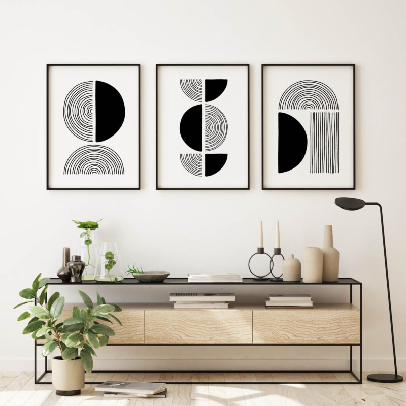 Minimal Poster Set UAE – Semi Geometric Mono