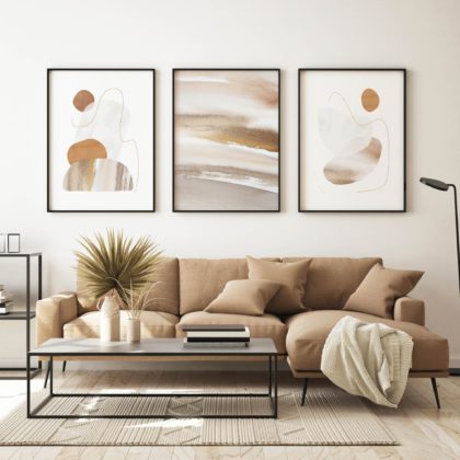 Abstract Poster Set UAE – Sandy Remembrance