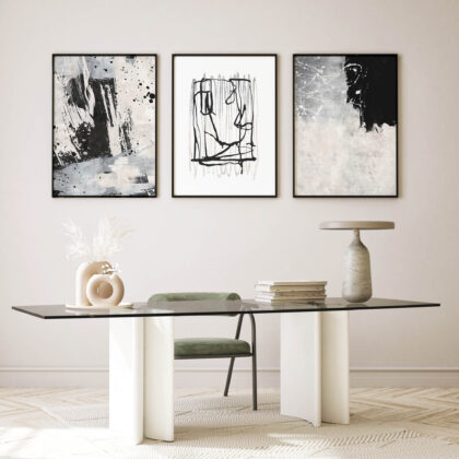 Abstract Poster Set UAE – Pastel Canvas Game