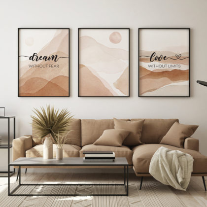 Quote Poster Set UAE – Dream and Love