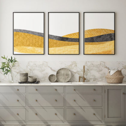 Abstract Poster Set UAE – Desert Horizon