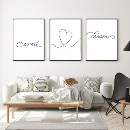 Quote Poster Set UAE – Sweet Dreams