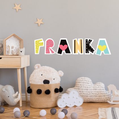 Funky Alphabet – Kids Name Stickers – Letters