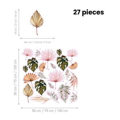 Nature Wall Decal – Colourful Leaf