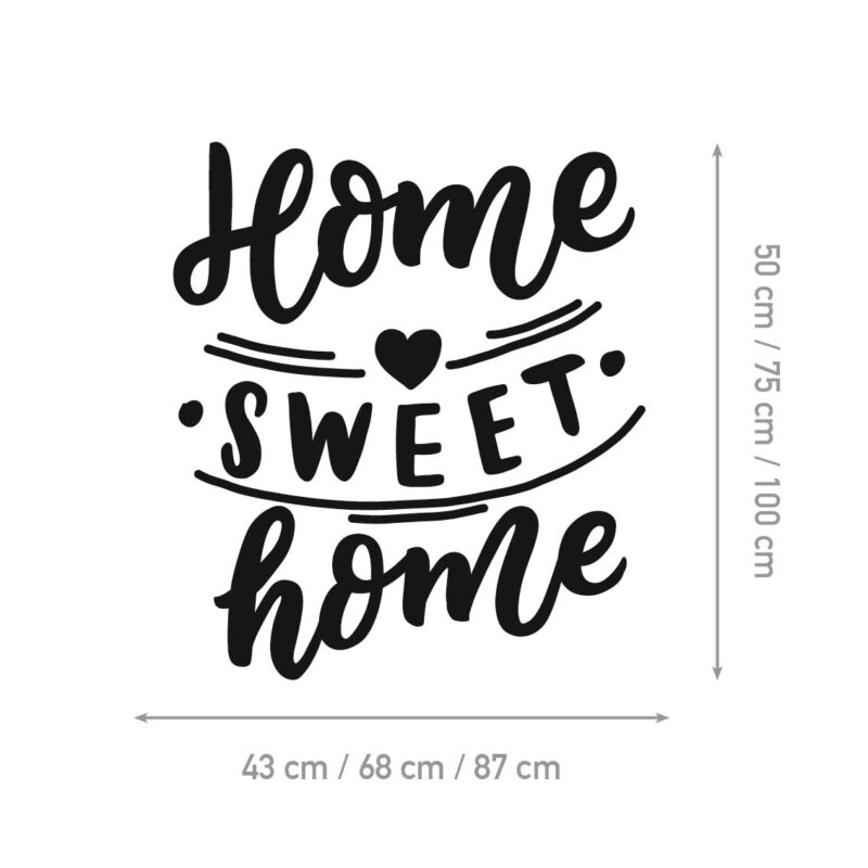 Wall Decal for Living Room – Home Sweet Home - Image 2