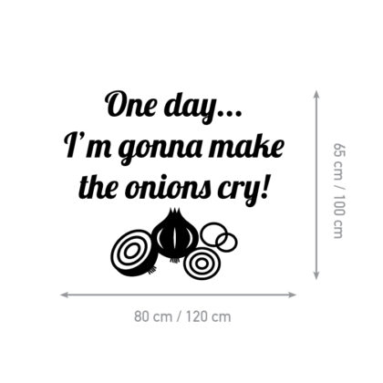 Quote Wall Sticker – Onions Crying