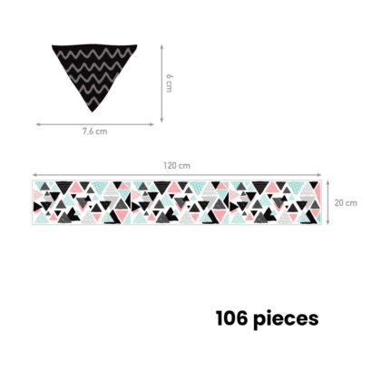 Geometric Wall Decal – Playful Triangles