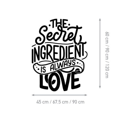Quote Wall Sticker – The Secret Ingredient