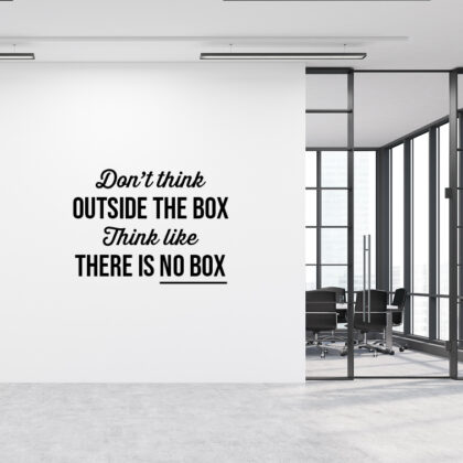 Quote Wall Sticker – There is No Box