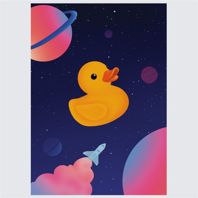 Kids Wall Art Set | Quackonauts - Image 2