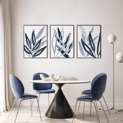 Abstract Poster Set UAE – Azzurro Attenzione
