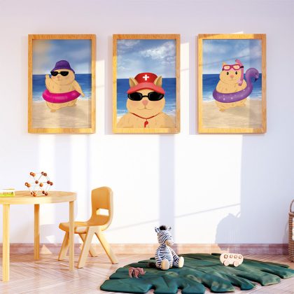 Kids Wall Poster Set | Beachside Fashion