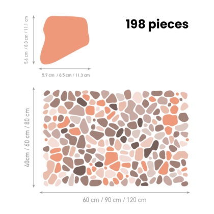 Removable Wall Decal – Terrazzo Natural Pebble