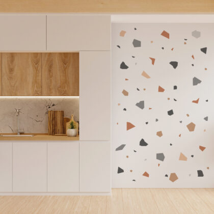 Geometric Wall Decal – Terrazzo Natural