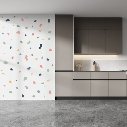 Peel & Stick Wall Decal – Terrazzo Pastel Pebble