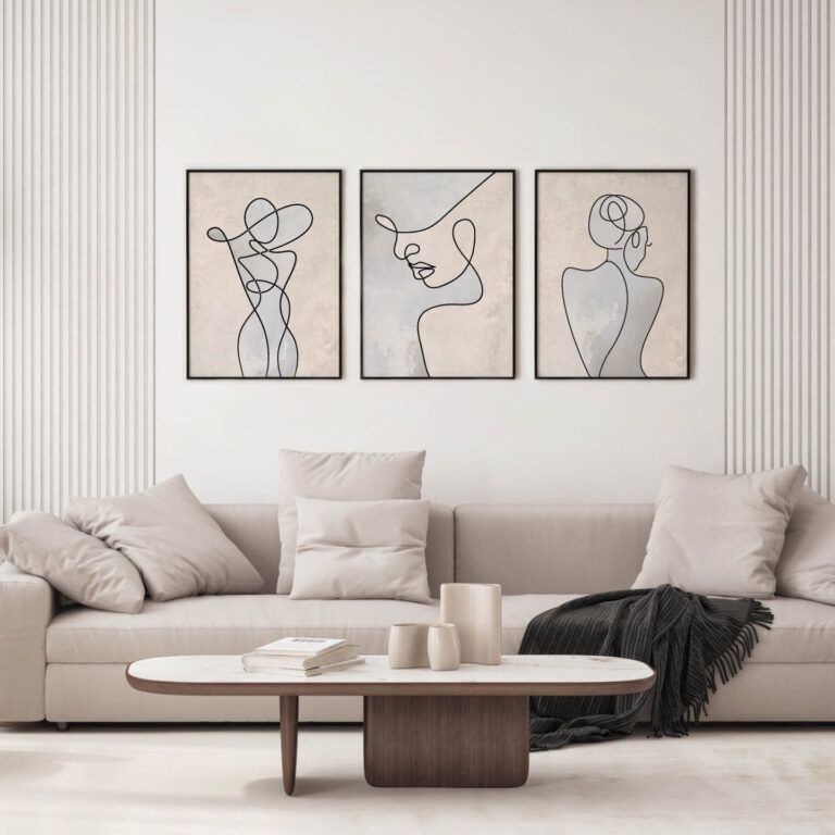 Set of three posters Shape Of You. Premium quality posters from Sticky Gecko.