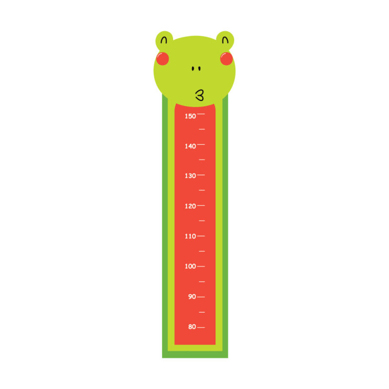 Kiss From the Frog children’s height measurement wall sticker by Sticky Gecko