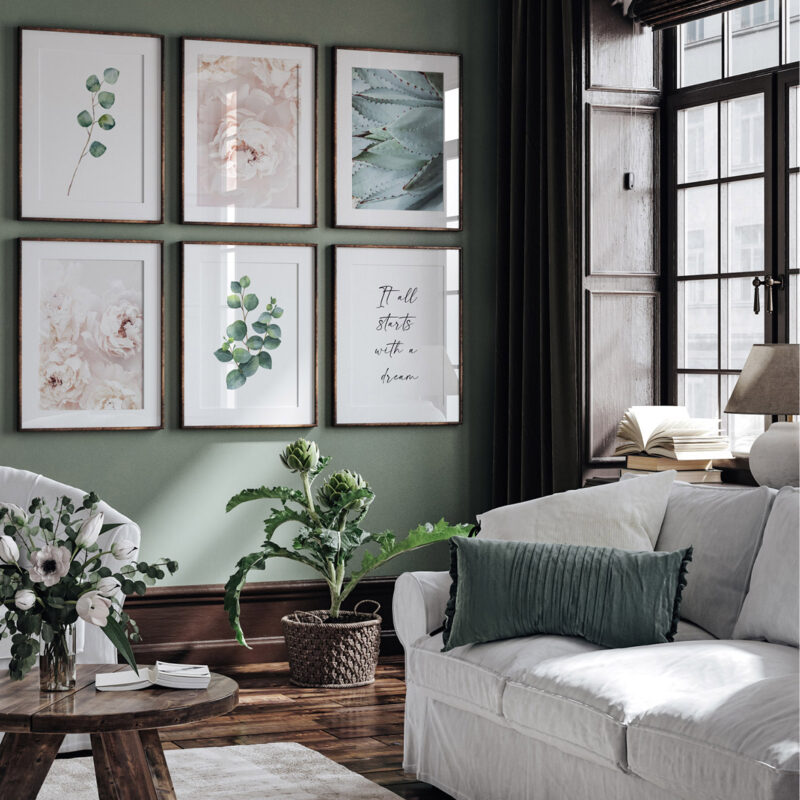 Gallery Wall Poster Set – Dreamy Botanicals