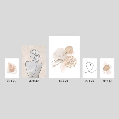 Poster Set – Minimal Contours