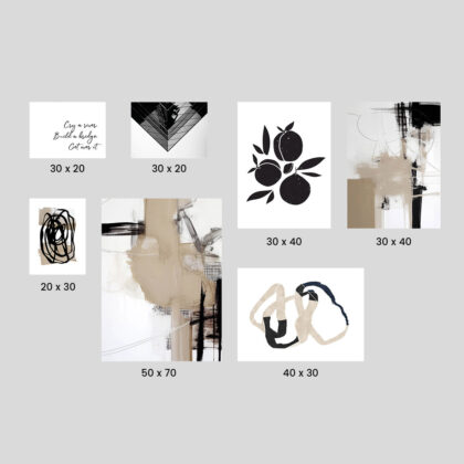 Gallery Wall Poster Set – Modern Mosaic