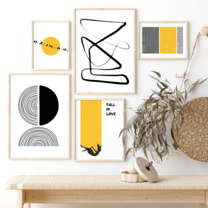 Poster Gallery Wall – Monochrome Emotions